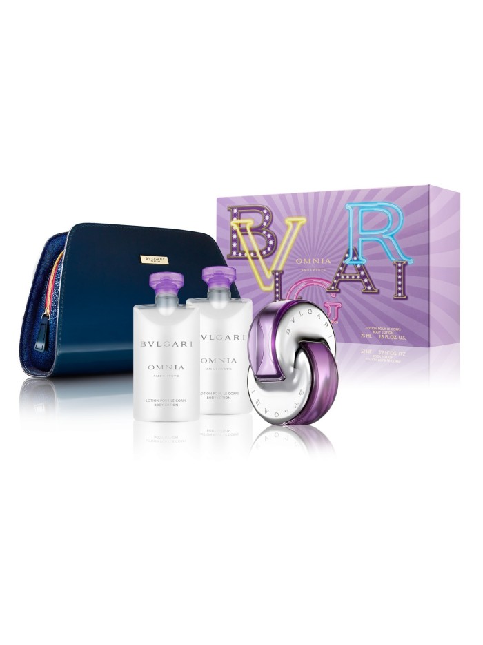 OMNIA AMETHYSTE POUCH GIFT SET Azul
